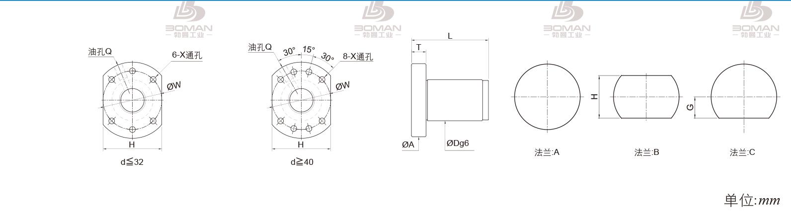 PMI FSDU3205B-4.0P PMI TBI研磨级滚珠丝杆