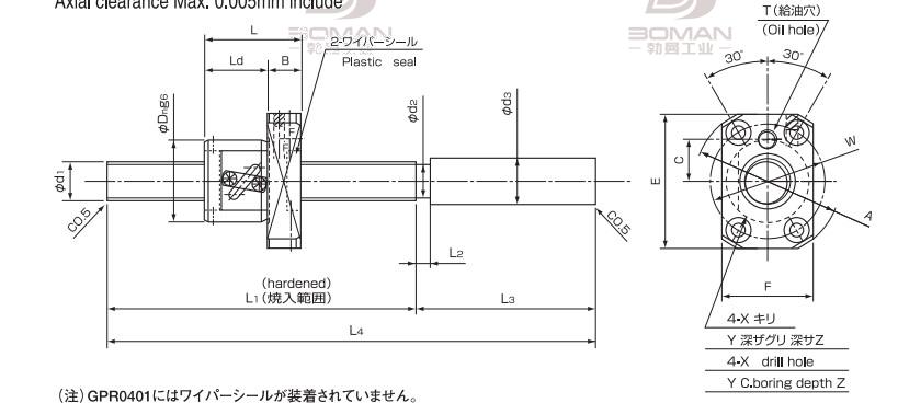 ISSOKU GPR1202RC3T-520 issoku丝杆购买